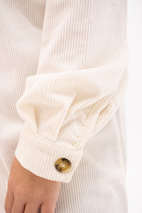 Brulé Chunky Corduroy Button Front Tunic